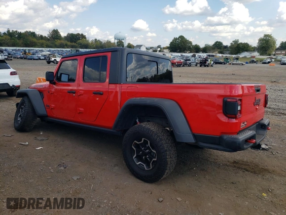 2022 Jeep Gladiator Rubicon with VIN 1C6JJTBGXNL111178, listed as a Copart auction lot 74686344 with 30,587 mi miles and Salvage title. Bid and sale history available at DreamBid. Image 2.