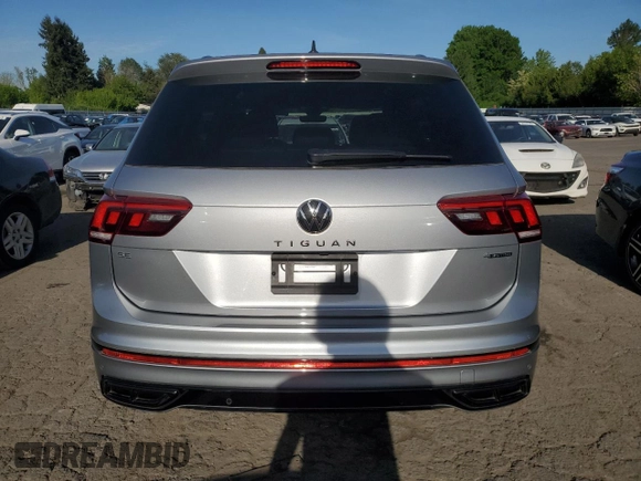 2023 Volkswagen Tiguan SE R-Line Black with VIN 3VV8B7AX8PM138539, listed as a Copart auction lot 56258485 with 11,195 mi miles and Clean Title. Bid and sale history available at DreamBid. Image 6.