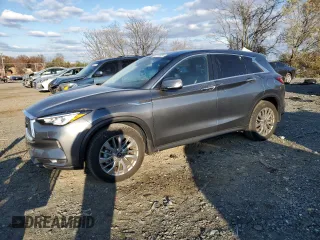 2024 Infiniti QX50 PURE with VIN 3PCAJ5AB9RF104001, listed as a Copart auction lot 82719834 with 10,736 mi miles and Salvage Title. Bid and sale history available at carsss.com. Image 1.