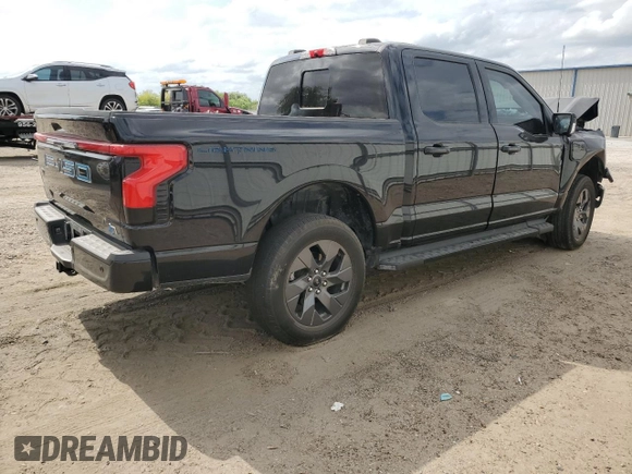2022 Ford F-150 Lightning Pro with VIN 1FTVW1EL7NWG05344, listed as a Copart auction lot 53165455 with 29,756 mi miles and Salvage title. Bid and sale history available at DreamBid. Image 3.