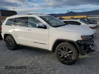 2018 Jeep Grand Cherokee Limited with VIN 1C4RJFBT7JC343404, listed as a Copart auction lot 81815784 with 60,995 mi miles and Salvage title. Bid and sale history available at DreamBid. Image 4.