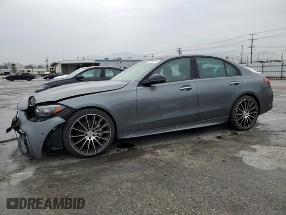 2024 Mercedes-Benz C 300 with VIN W1KAF4GB3RR186116, listed as a Copart auction lot 47445815 with Not provided miles and Salvage title. Bid and sale history available at DreamBid. Image 1.