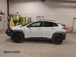 2021 Hyundai Kona Night Edition with VIN KM8K6CA5XMU677697, listed as a IAAI auction lot 41837994 with 49,837 mi miles and . Bid and sale history available at DreamBid. Image 14.