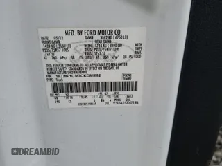 2012 Ford F-150 XL with VIN 1FTMF1CM7CKD81682, listed as a Copart auction lot 57115185 with 166,169 mi miles and Clean title. Bid and sale history available at DreamBid. Image 12.