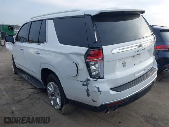 2023 Chevrolet Tahoe Premier with VIN 1GNSKSKDXPR226137, listed as a IAAI auction lot 41457105 with 55,715 mi miles and . Bid and sale history available at DreamBid. Image 3.