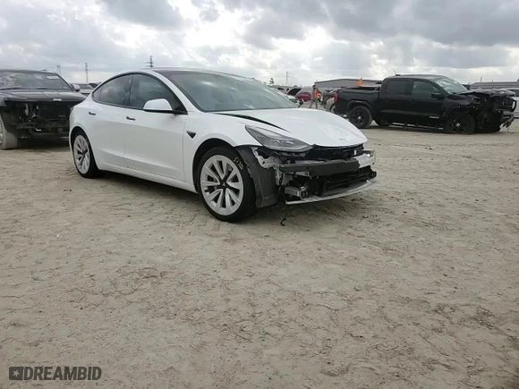 2021 Tesla Model 3 Standard Range Plus with VIN 5YJ3E1EA2MF030744, listed as a Copart auction lot 43335385 with 17,897 mi miles and Salvage Title. Bid and sale history available at carsss.com. Image 11.