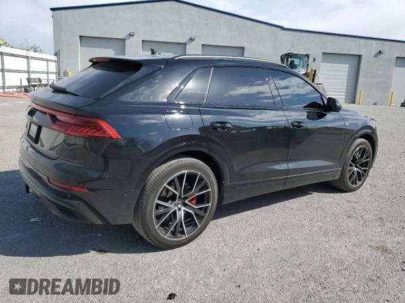 2023 Audi Q8 Prestige z VIN WA1FVBF13PD024555, wystawiony jako Copart lot #53572195 z przebiegiem 10 498 mil mil oraz Szkoda całkowita • Salvage title. Historia ofert i sprzedaży dostępna na DreamBid. Obrazek 3.