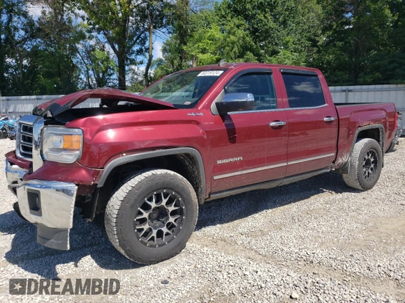 2014 GMC Sierra 1500 SLT with VIN 3GTU2VEC9EG447845, listed as a Copart auction lot 60319124 with 187,158 mi miles and Salvage Title. Bid and sale history available at DreamBid. Image 1.