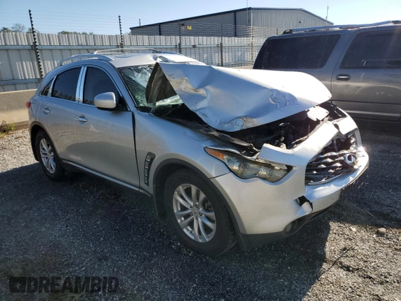 2010 Infiniti FX35 with VIN JN8AS1MU8AM800058, listed as a Copart auction lot 73958364 with 239,185 mi miles and Salvage Title. Bid and sale history available at carsss.com. Image 4.
