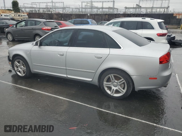 2008 Audi A4 2.0T with VIN WAUAF78EX8A122976, listed as a Copart auction lot 47890525 with 102,331 mi miles and Salvage title. Bid and sale history available at DreamBid. Image 2.