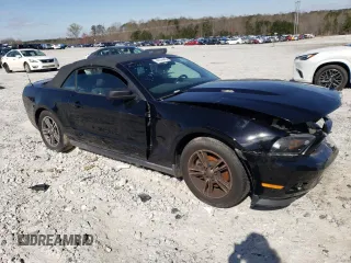 2012 Ford Mustang V6 with VIN 1ZVBP8EM1C5212795, listed as a Copart auction lot 49974445 with 105,197 mi miles and Salvage Title. Bid and sale history available at carsss.com. Image 4.