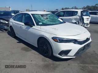 2023 Honda Civic Sport with VIN 2HGFE2F51PH563060, listed as a IAAI auction lot 42492582 with 28,258 mi miles and . Bid and sale history available at DreamBid. Image 1.
