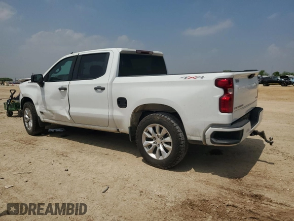 2022 Chevrolet Silverado 1500 Custom with VIN 1GCPDBEK5NZ569941, listed as a Copart auction lot 51241085 with 17,191 mi miles and Salvage Title. Bid and sale history available at carsss.com. Image 2.