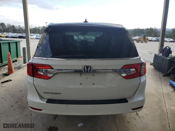 2018 Honda Odyssey EX-L with VIN 5FNRL6H70JB093205, listed as a Copart auction lot 47358565 with 151,747 mi miles and Salvage Title. Bid and sale history available at carsss.com. Image 6.