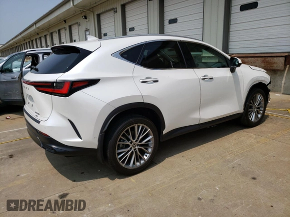 2024 Lexus NX 350h Luxury with VIN 2T2HKCEZ3RC020084, listed as a Copart auction lot 59913055 with 35,979 mi miles and Salvage title. Bid and sale history available at DreamBid. Image 3.