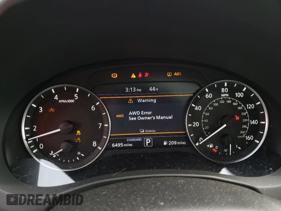 2024 Infiniti QX55 Luxe with VIN 3PCAJ5JR5RF110911, listed as a Copart auction lot 48920455 with 6,495 mi miles and Salvage Title. Bid and sale history available at DreamBid. Image 9.