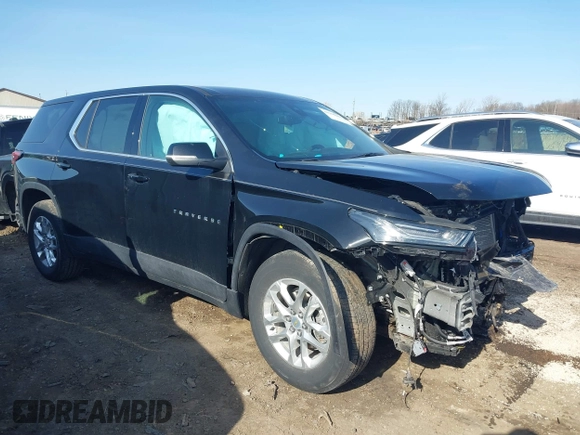 2023 Chevrolet Traverse LS with VIN 1GNERFKW2PJ320318, listed as a IAAI auction lot 41768200 with 12,811 mi miles. Bid and sale history available at carsss.com. Image 1.