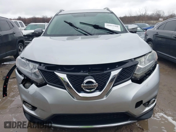 2016 Nissan Rogue SV with VIN 5N1AT2MV4GC877933, listed as a IAAI auction lot 41833360 with 177,232 mi miles. Bid and sale history available at carsss.com. Image 12.