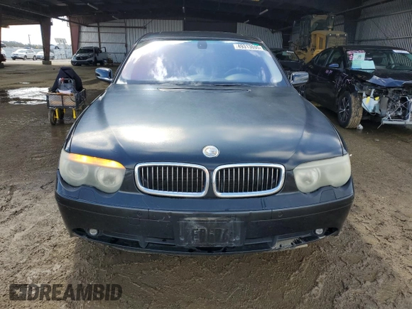2004 BMW 7 Series with VIN WBAGL63594DP72797, listed as a Copart auction lot 49313695 with 182,785 mi miles and Salvage title. Bid and sale history available at DreamBid. Image 5.