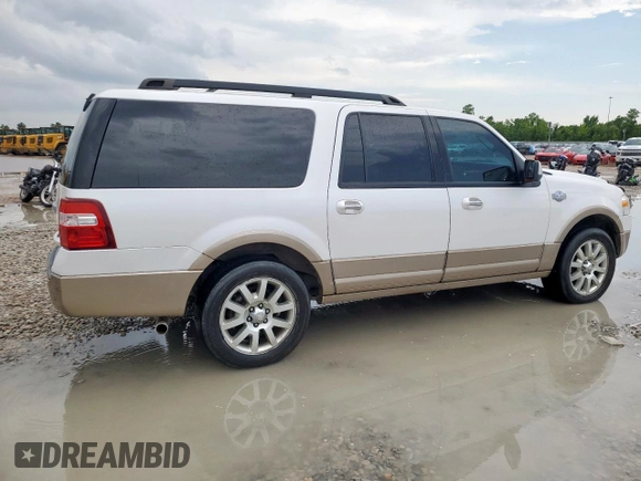 2012 Ford Expedition Max King Ranch z VIN 1FMJK1J50CEF34519, wystawiony jako Copart lot #59759965 z przebiegiem 187 401 mil mil oraz Czysty tytuł • Clean title. Historia ofert i sprzedaży dostępna na DreamBid. Obrazek 3.
