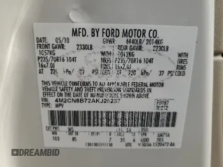 2010 Mercury Mariner с VIN 4M2CN8B72AKJ26237, выставлен на аукционе Copart как лот 51371115 с пробегом 125 004 миль миль и Чистый • Clean title. История ставок и продаж доступна на DreamBid. Изображение 12.