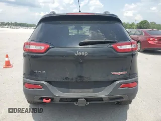 2015 Jeep Cherokee Trailhawk with VIN 1C4PJMBS7FW577826, listed as a Copart auction lot 54933105 with 163,751 mi miles and Clean title. Bid and sale history available at DreamBid. Image 6.