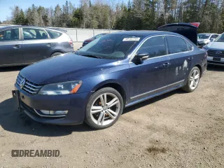 2014 Volkswagen Passat TDI SEL Premium with VIN 1VWCN7A30EC113188, listed as a Copart auction lot 49102755 with 257,649 mi miles and Salvage Title. Bid and sale history available at carsss.com. Image 1.
