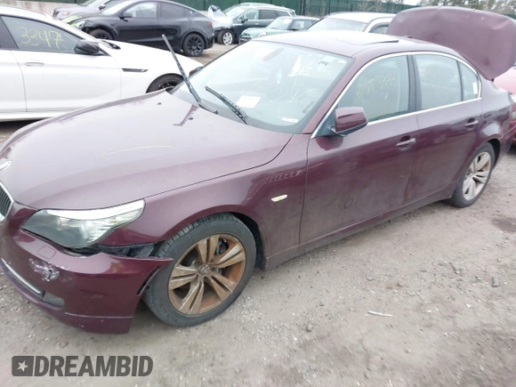 2010 BMW 5 Series 528i with VIN WBANU5C50AC442367, listed as a IAAI auction lot 41927679 with Not Provided miles and . Bid and sale history available at carsss.com. Image 2.