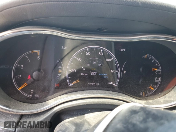 2016 Jeep Grand Cherokee Overland with VIN 1C4RJFCM9GC302353, listed as a Copart auction lot 58789604 with 87,826 mi miles and Clean title. Bid and sale history available at DreamBid. Image 9.