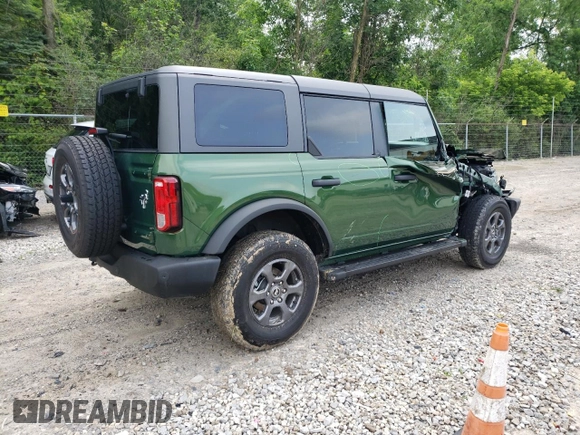 2024 Ford Bronco Big Bend with VIN 1FMDE7BH3RLB41134, listed as a Copart auction lot 61553545 with 3,024 mi miles and Salvage title. Bid and sale history available at DreamBid. Image 3.