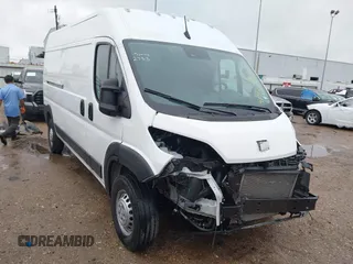 2025 Ram ProMaster Cargo Tradesman with VIN 3C6LRVDG3SE511551, listed as a IAAI auction lot 41558905 with 5,107 mi miles and . Bid and sale history available at DreamBid. Image 1.