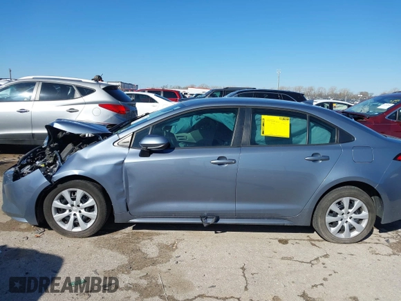 2020 Toyota Corolla LE with VIN 5YFEPRAEXLP104862, listed as a IAAI auction lot 41757448 with 78,077 mi miles. Bid and sale history available at carsss.com. Image 14.