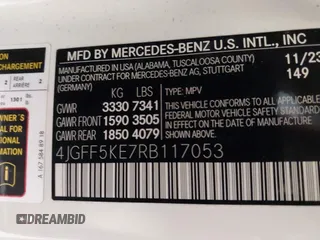 2024 Mercedes-Benz GLS 450 с VIN 4JGFF5KE7RB117053, выставлен на аукционе IAAI как лот 42062685 с пробегом 14 558 миль миль и . История ставок и продаж доступна на DreamBid. Изображение 9.