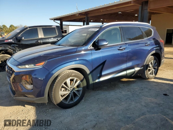 2019 Hyundai Santa Fe Limited with VIN 5NMS53AD6KH110647, listed as a Copart auction lot 46322555 with 102,299 mi miles and Salvage Title. Bid and sale history available at carsss.com. Image 1.