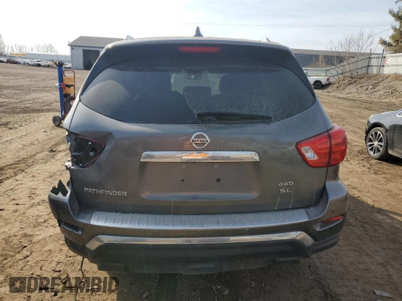 2019 Nissan Pathfinder SV z VIN 5N1DR2MM0KC634471, wystawiony jako Copart lot #49130525 z przebiegiem 101 938 mil mil oraz Czysty tytuł • Clean title. Historia ofert i sprzedaży dostępna na DreamBid. Obrazek 6.