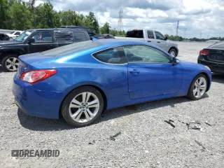 2011 Hyundai Genesis Coupe Grand Touring with VIN KMHHU6KH7BU045523, listed as a Copart auction lot 60708495 with Not provided miles and Salvage title. Bid and sale history available at DreamBid. Image 3.