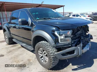 2017 Ford F-150 Raptor with VIN 1FTFW1RG5HFA83027, listed as a IAAI auction lot 41580287 with 91,825 mi miles and . Bid and sale history available at carsss.com. Image 1.