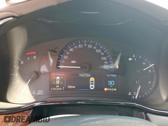 2014 Cadillac CTS Luxury RWD with VIN 1G6AR5SX3E0125747, listed as a Copart auction lot 53171085 with 136,395 mi miles and Salvage Title. Bid and sale history available at carsss.com. Image 9.