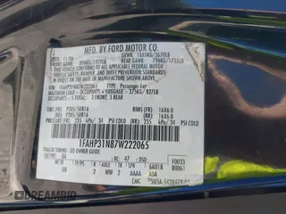 2007 Ford Focus S с VIN 1FAHP31N87W222065, выставлен на аукционе IAAI как лот 41572774 с пробегом 95 850 миль миль и . История ставок и продаж доступна на DreamBid. Изображение 9.