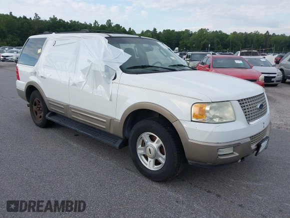 2003 Ford Expedition Eddie Bauer with VIN 1FMFU18L83LB28438, listed as a IAAI auction lot 42577460 with 189,554 mi miles and . Bid and sale history available at DreamBid. Image 1.
