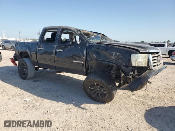 2011 GMC Sierra 1500 SLE with VIN 3GTP2VE33BG149915, listed as a Copart auction lot 52377385 with 218,845 mi miles and Salvage title. Bid and sale history available at DreamBid. Image 4.