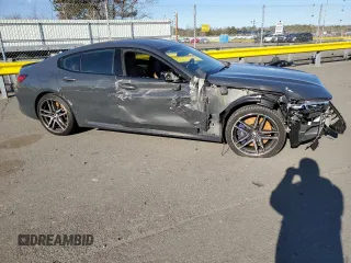 2020 BMW M8 with VIN WBSGV0C02LCE26394, listed as a Copart auction lot 46100865 with 52,713 mi miles and Salvage Title. Bid and sale history available at carsss.com. Image 4.