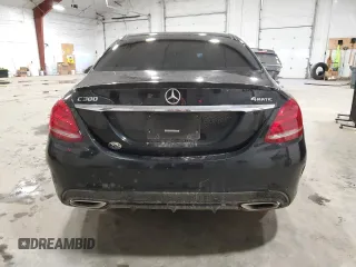 2018 Mercedes-Benz C 300 with VIN 55SWF4KB9JU258906, listed as a Copart auction lot 49953165 with 40,492 mi miles and Salvage Title. Bid and sale history available at DreamBid. Image 6.