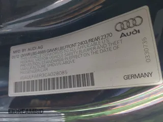 2012 Audi A5 Premium Plus z VIN WAULFAFR3CA028085, wystawiony jako IAAI lot #42181163 z przebiegiem 112 134 mil mil oraz . Historia ofert i sprzedaży dostępna na DreamBid. Obrazek 9.