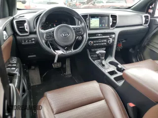 2017 Kia Sportage SX Turbo with VIN KNDPR3A65H7243783, listed as a Copart auction lot 57088825 with 129,937 mi miles and Salvage title. Bid and sale history available at DreamBid. Image 8.