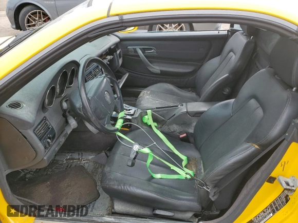 1999 Mercedes-Benz SLK-Class with VIN WDBKK47F3XF085992, listed as a Copart auction lot 76931354 with 0 mi miles and Salvage Title. Bid and sale history available at carsss.com. Image 7.