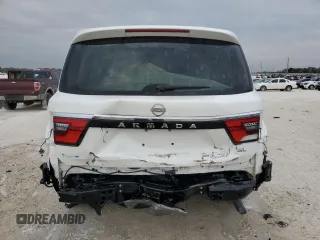 2022 Nissan Armada SL with VIN JN8AY2BC4N9161684, listed as a Copart auction lot 88525295 with 33,037 mi miles and Non Repairable. Bid and sale history available at carsss.com. Image 6.