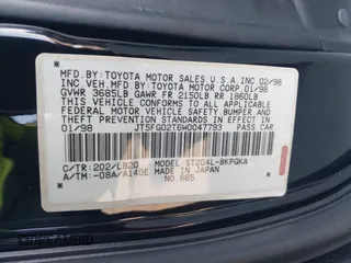 1998 Toyota Celica GT z VIN JT5FG02T6W0047793, wystawiony jako IAAI lot #42312714 z przebiegiem 146 201 mil mil oraz . Historia ofert i sprzedaży dostępna na DreamBid. Obrazek 9.