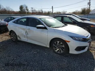 2017 Honda Civic EX with VIN 19XFC2F88HE219849, listed as a Copart auction lot 49706315 with 91,879 mi miles and Salvage Title. Bid and sale history available at DreamBid. Image 4.