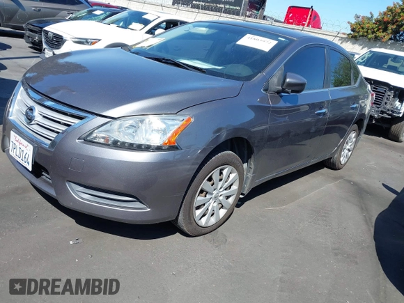 2015 Nissan Sentra SV with VIN 3N1AB7AP3FY378625, listed as a IAAI auction lot 41803972 with 131,398 mi miles and . Bid and sale history available at DreamBid. Image 2.